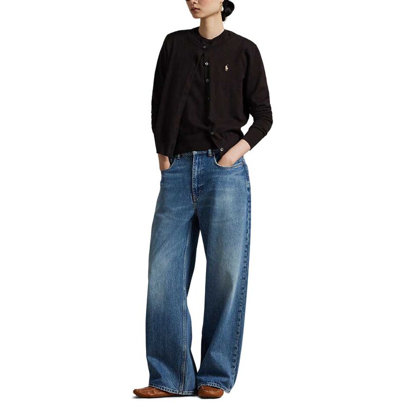 Polo Ralph Lauren Cotton Crewneck Cardigan image number 3